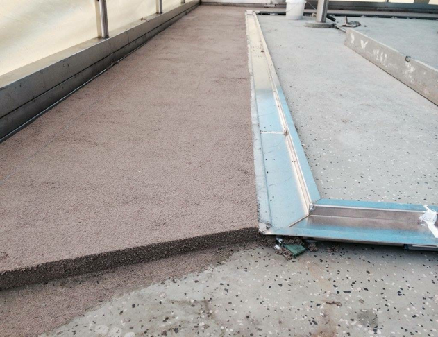 Lightweight Screed by Widopan Being Applied